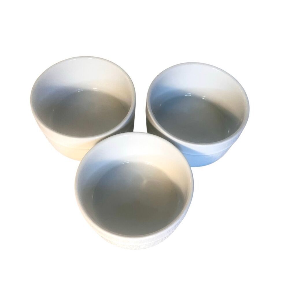 Set of  3 White  Home Trends CANOPY Fruit / Cereal Bowls - Picture 4 of 7